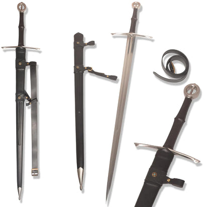 Black Western Sword Manganese Steel Blade Real Sword